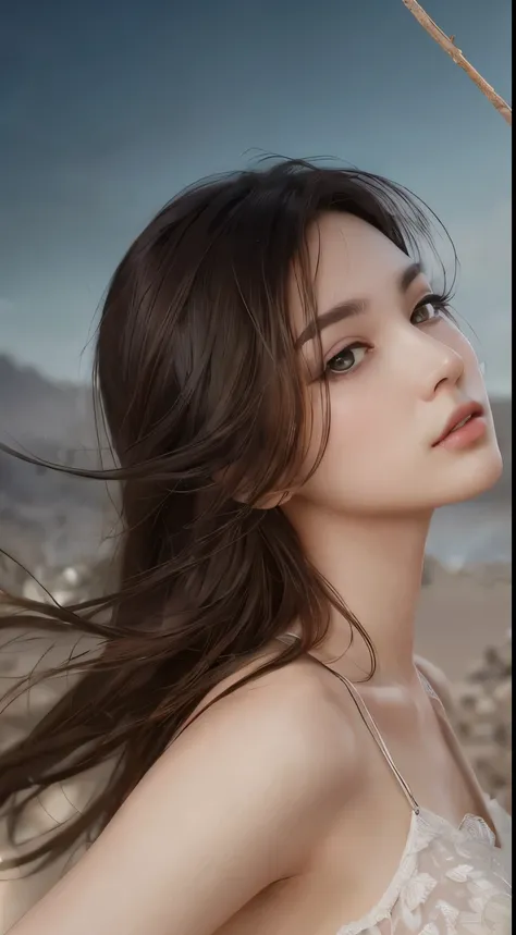 masterpiece, best quality, shame, very detailed, in detail, high resolution, 8K wallpapers, Complete dynamic configuration, beautiful details, female&#39;Fashion Summer,medium hair, C cup breasts、natural color lip, Bold sexy pose,laugh,harajuku、20 year old...
