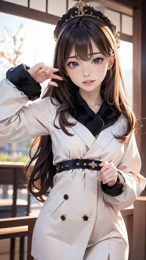 table top, highest quality, shape, Super detailed, finely, High resolution, 8k wallpaper, Perfect dynamic shape, beautiful and detailed eyes, tokyo trend冬ファッション,tokyo trend&Introducing cute hairstyles at random, small breasts, natural color lip, random sex...