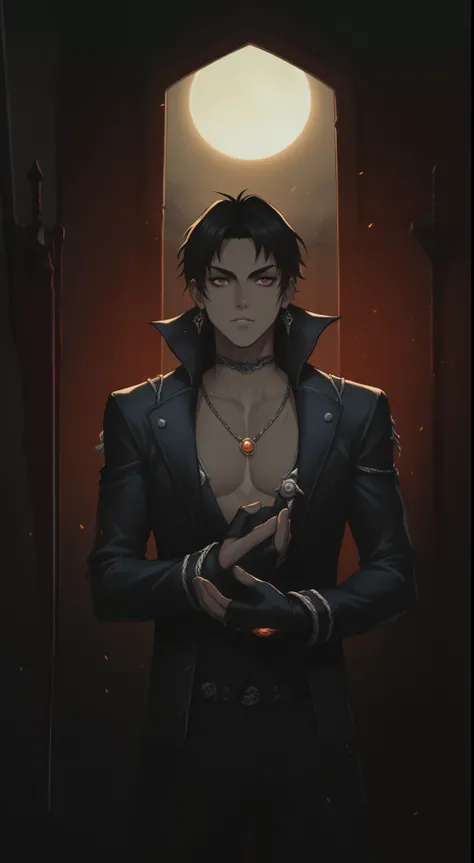 anime - style illustration of a demon with a sword and demon face, Dark skin,long hair,Berserk artstyle, epic anime fantasy, by Yang J, krenz cushart and wenjun lin, Alucard, anime fantasy illustration, badass anime 8 k, artgerm and atey ghailan, anime epi...