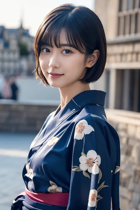 1 person, (Wearing a cute floral yukata.:1.2), Very beautiful Japanese idol portraits, (Young Face),
(RAW Photos, Highest quality), (Realistic, Realistic:1.4), (masterpiece), 
Very delicate and beautiful, Very detailed, 2k wallpaper, wonderful, finely, Ver...