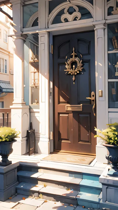 background,House entrance porch