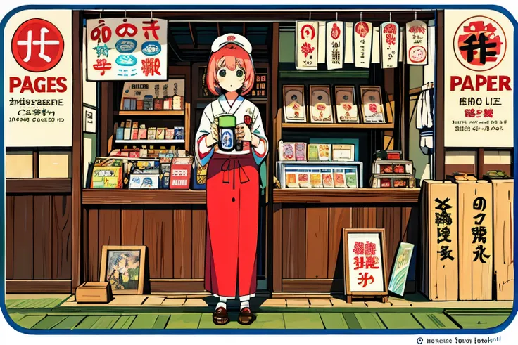 Mom-and-pop candy store、Showa、Nostalgic atmosphere、girl、Beer poster、Japan