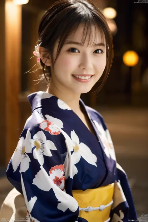 1 girl, (She is wearing a cute yukata:1.2), Very beautiful Japanese idol portraits,
(RAW Photos, Highest quality), (Realistic, Realistic:1.4), (masterpiece),
Very delicate and beautiful, Very detailed, 2k wallpaper, wonderful, finely, Very detailed CG Un...