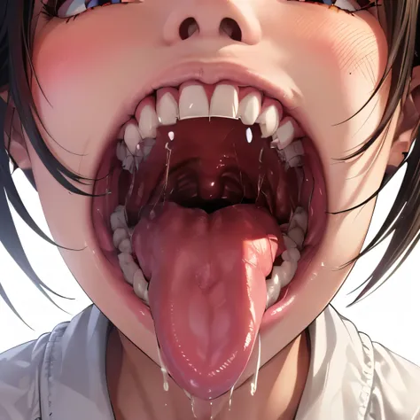 best quality, 8k, 32k, masterpiece, uhd:1.2), highres, (((sharp focus))), ((beautiful detailed uvula)), ((big uvula))