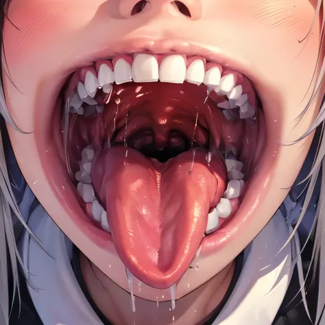 best quality, 8k, 32k, masterpiece, uhd:1.2), highres, (((sharp focus))), ((beautiful detailed uvula)), ((big uvula))