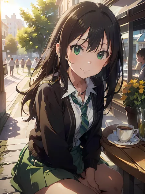 ((masterpiece)), (best quality), extremely detailed Illustration, ultra detailed, highly detailed, detailed background, vivid color, photorealistic, natural side lighting,
1girl, rin shibuya, super cute, Sexy Body, (seductive eyes, green eyes:1.3), Shiny ...