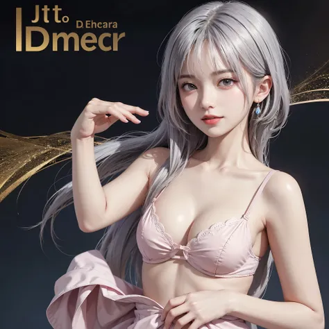 Small breasts, breast size a-cup、(((flat chest))), (flat chest:1.1)、1 girl、8k、((best quality)), ((masterpiece)), (detailed), perfect face. Asian girl. Smile. White hair. Small breast. Nipple. Pink panties、Small breasts, breast size b-cup、(((flat chest))), ...