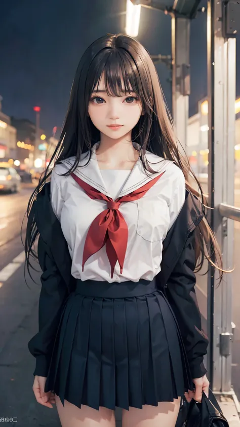 1 girl、(school uniform:1.2)、(RAW Photos、Highest quality)、(Genuine、Realistic:1.4)、masterpiece、Very delicate and beautiful、非常にdetailed、2k wallpaper、wonderful、detailed、非常にdetailed CGユニティ 8k 壁紙、非常にdetailed、High resolution、Soft Light、美しいdetailed女の子、非常にdetailed目...