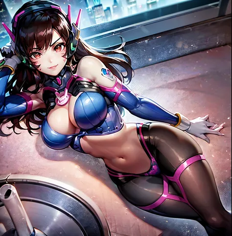 ((1girl)),((alone)),d.va \(overwatch\),(masterpiece), (best quality), (ultra detailed), (best illustration), (best shadow), (abs...