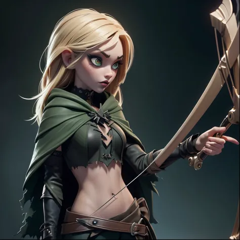 a young blonde woman with straight hair, beautiful detailed eyes, beautiful detailed lips, extremely detailed eyes and face, longeyelashes, (((gothic smeared makeup))), ((((skimpy)))) assassin armor, (((damaged))), (((mini))) skirt, (((torn clothes))) wear...