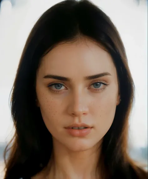 (best quality, hyperdetailed photography:1.2), beautiful lady, freckles, natural makeup, soft light, pink lips, blue eyes, perfect face ,head portrait, cover, (detailed beautiful face, detail skin texture, ultra-detailed body:1.1) sexy girl,,,, realistic s...