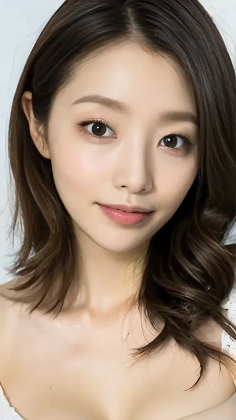 (whole body:1.5,True Face),Large Breasts,naked,(pubic hair:1.2),(The areola is small,Nipples),(Angry face),Shining black eyes,(Brown Hair,Medium Hair,cuticle:1.2),Highest quality, expensive_solve, clear_image, Detailed Background ,In the city,