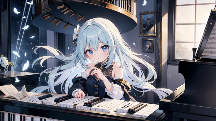 iridescent notes、piano、musical instrument