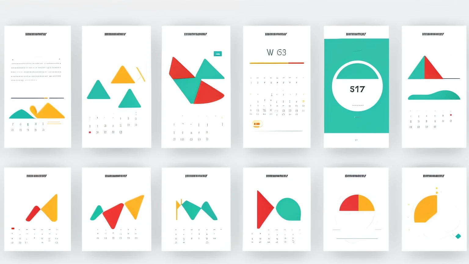 "Create a simple, minimalistic drawing illustrating various methods for measuring long-term progress. Show a series of straightforward icons or symbols: a calendar with checkmarks for regular check-ins, a progress chart with ascending bars for milestones a...