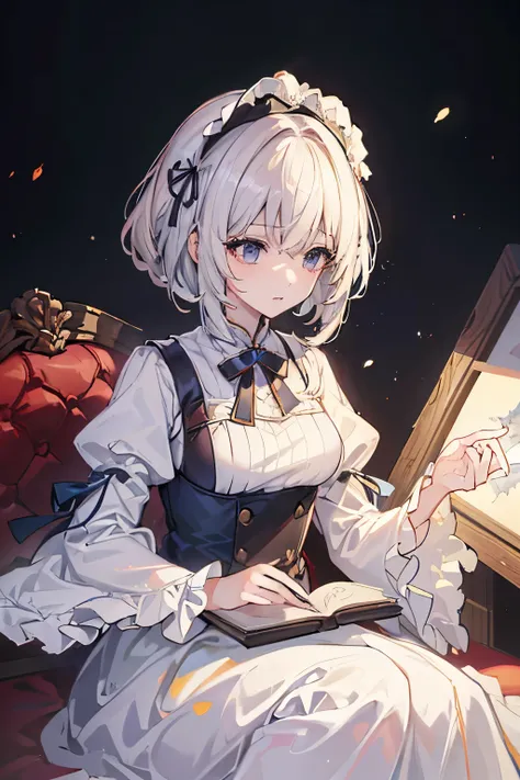((highest quality)),(超A high resolution),(Very detailed),(Detailed Description),((The best CG)),(masterpiece),super precision art, bob hair、((wearing puffy sleeves:1.3)),