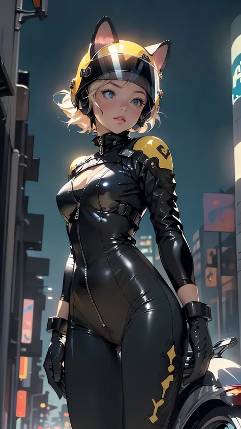 ((Celty Sturluson)),motorcycle girl,(1girl),

(large breasts:1.4),saggy breasts,((fat)),(((lustrous skin:1.5,bright skin: 1.5,skin tanned,shiny skin,very shiny skin,shiny body,plastic glitter skin,exaggerated shiny skin,illuminated skin))),(spider lower ab...