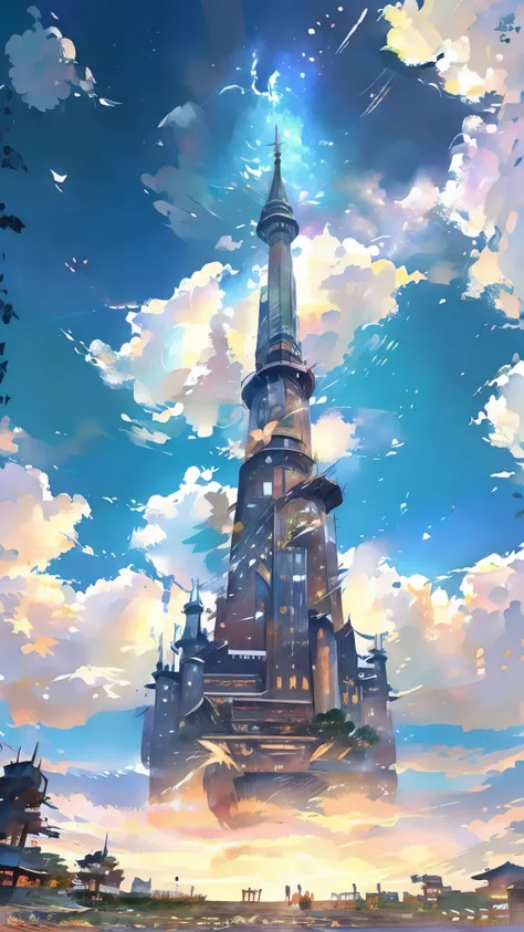 Draw a scene of Kakunodate set in a fantastical Ghibli-style fantasy world.。In the background、A fantastical recreation of Kakunodate&#39;s traditional samurai residences and gardens、The area is dotted with abundant nature and mystical plants in soft colors...