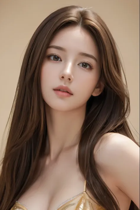 (masterpiece:1.3), (8k, photorealistic, RAW photo, best quality: 1.4), (1girl), beautiful face, (realistic face:1.2), (brown hair, semi long hair:1.3), beautiful hairstyle, realistic eyes, beautiful detailed eyes, (realistic skin:1.2), beautiful skin, (und...