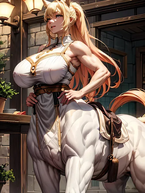 （Highest quality)、(Abs 6 Pack)，Super huge 、Super big breasts、Big cleavage、Protruding areola,、Strong Abs、Cute Woman、Strengthen all body muscles、(Tough Bodybuilders)、White skin、(BIG ASS)、(Thick, muscular thighs with visible veins,)、Gentle laughter、Hairy armp...