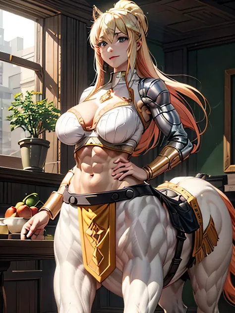 （Highest quality)、(Abs 6 Pack)，Super huge 、Super big breasts、Big cleavage、Protruding areola,、Strong Abs、Cute Woman、Strengthen all body muscles、(Tough Bodybuilders)、White skin、(Hairy pubic hair that extends down to the abdomen)、(Big Ass)、(Thick, muscular th...
