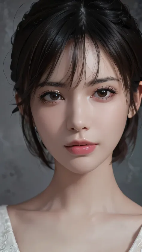 (masterpiece:1.3), (8k, realistic, raw photos, highest quality: 1.4), (one girl), beautiful face, (realistic face), (black hair,...