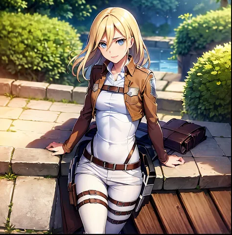 ((1girl)),((alone)), reiss story, \(shingeki no kyojin \),(masterpiece), (best quality), (ultra detailed), (best illustration), ...