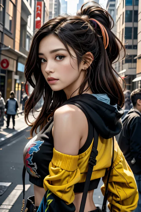 (((close up))) masutepiece, (Best Quality:1.4), realisitic, Highly Detailed CG Unified 8k Wallpaper, ighly Details, High Definition RAW Color Photography, professional photoshooting, realistic portrait, Cinematic light, beautiful detail, Breakbeat Blaze is...