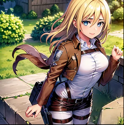 ((1girl)),((alone)), reiss story, \(shingeki no kyojin \),(masterpiece), (best quality), (ultra detailed), (best illustration), ...