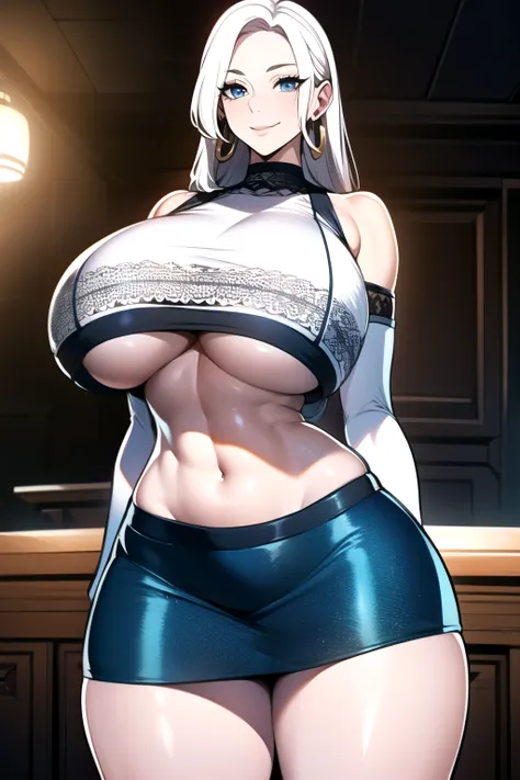 ultra realistic 8k cg, masterpiece, ((ultra detailed background,  intricate detail, highly detailed, fine details best quality, hyperdetailed face)), gigantic breasts ,beautiful lighting, absurdres, BoaHancockV2,  1girl, solo, (white hair : 1.3), long hair...