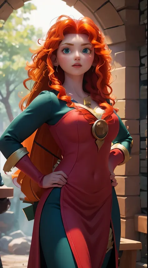 merida is very hot. busty. cutout. production