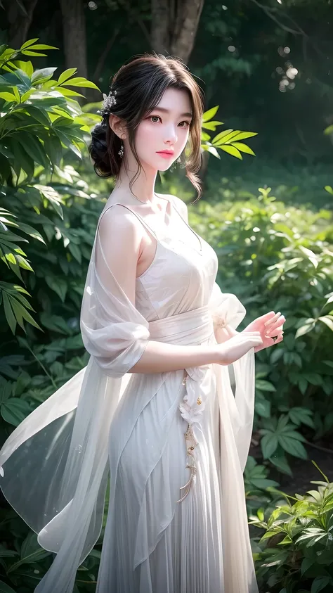 yuechan has a gentle and elegant appearance，elegant aura，dressed in gorgeous clothes，often looks as charming as a fairy in the s...