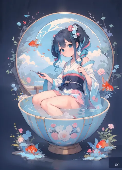 (masterpiece、Highest quality、Highest quality、Official Art、Beautiful and beautiful:1.2)、(One person:1.3)Hatsune Miku、Twin tails,Beautiful breasts, Katsushika Hokusai,(The pieces fly:1.2)、(Best image quality:1.1)、(Super Fine:1.1)、(realism:1.2)、(colorful:1.2)...