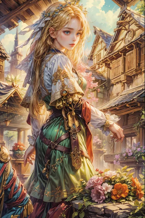 (masterpiece, top quality, best quality, official art, beautiful and aesthetic:1.2), legend of mana character, awesome , extreme detailed faces, (fractal art:1.3), colorful, highest detailed, (perfect face), shiny skin, HDR, cantarella, extremely detailed ...