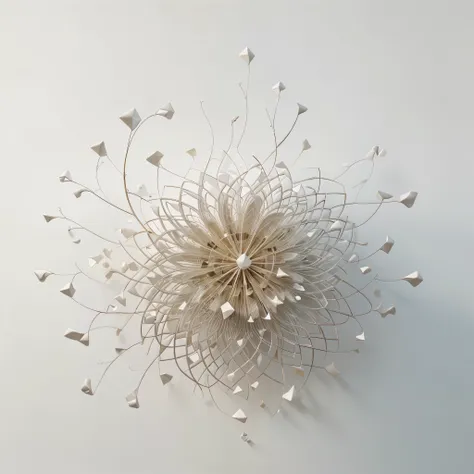 Create a generative art piece inspired by the concept of growth, using the styles of Minimalism, Organic Generative Art. This piece should reflect simplified, minimal forms with a focus on empty space and harmony, and freeform, organic shapes that mimic na...