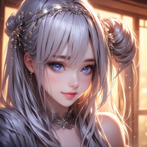 a girl with beautiful detailed eyes, beautiful detailed lips, extremely detailed eyes and face, long eyelashes, looking at viewer with loving eyes, romantic effect, romantic atmosphere, shoji, sliding doors, solo, red corset, smile, tatami, blur, looking a...