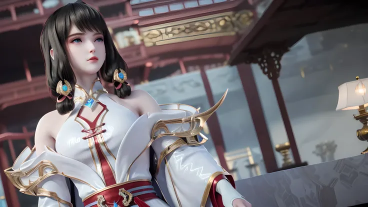 (8K, RAW photos, best quality, masterpiece:1.2),(Practical, photo-Practical:1.4), Extremely detailed, extremely detailed cg 8K wallpaper,(Crystal textured skin:1.2), (Extremely refined),
1 Girl,Solitary,Black Hair, Long hair, blue eyes, Shut up, Hair acce...