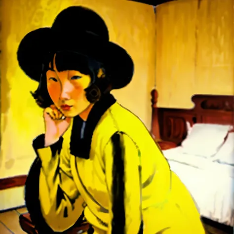 woman in the yellow room、can be viewed