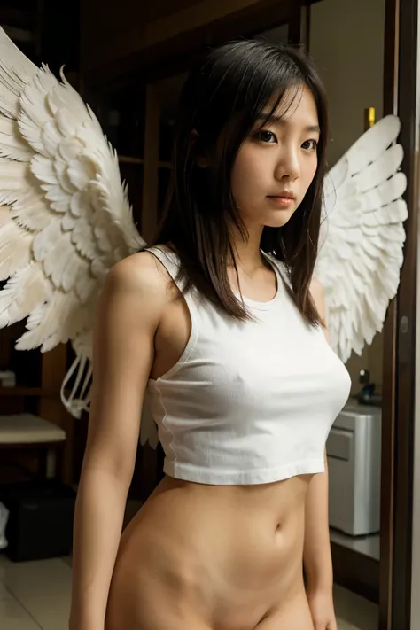 asian girl as angel