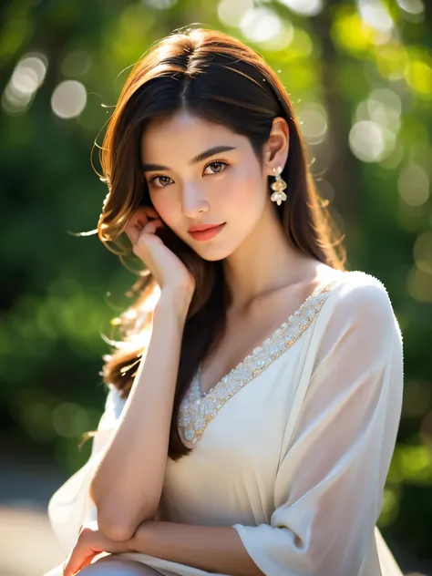 (best quality,highres,masterpiece:1.2),ultra-detailed,realistic,(HDR,UHD,studio lighting),professional,vivid colors,bokeh,portrait,woman, soft,gentle lighting,warmth,serene,exquisite details,pure beauty,dreamlike,delicate skin,graceful,subtle emotions,flow...