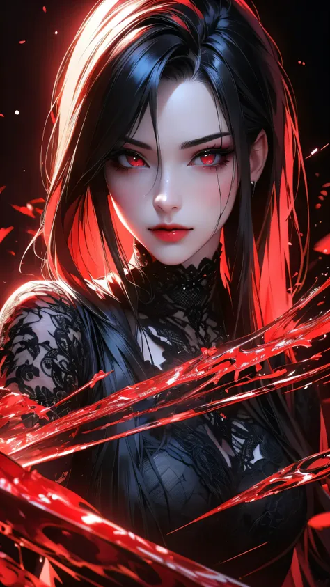 video game art style black graphics, (drawing with liquid thick bloody black ink sumi), ((style guó huà 1.1)).   (((effect of a ...