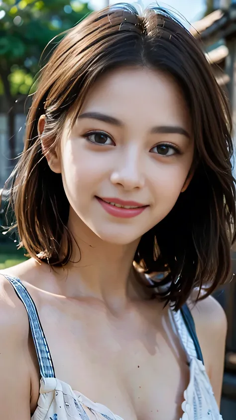 ((sfw:1.5))、(RAW Photos:1.2), (Highest quality,4K,8k,High resolution,masterpiece:1.2),Very detailed,(Realistic:1.2),Fine and beautiful eyes,Thick and beautiful lips,Very detailed目と顔,Long eyelashes,Natural light,Romantic atmosphere Loose dress,Feminine and ...