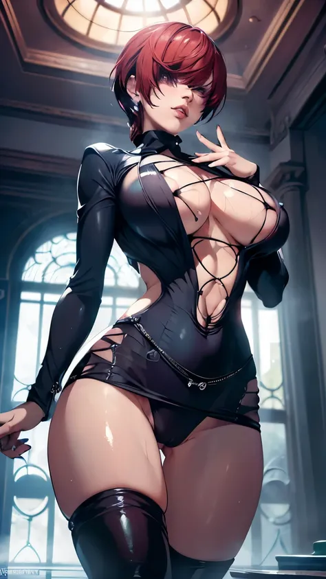 Best Quality,8k,High resolution,masterpiece:1.2), (ultra detailed), (erotic lingerie) (NSFW is not safe for artwork),(shermie) (King of Fighters Setup), (pose sexual), (realist,photorealist,fotorrealista:1.37), (High DefinitionR,High Definition), (portrait...