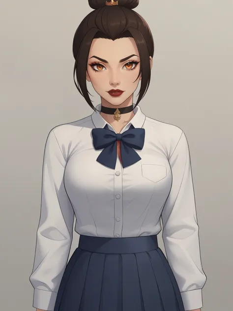 azula. (a beautiful, young, fair-skinned, amber-eyed and slender girl of medium height. azula's makeup consists of mascara and r...