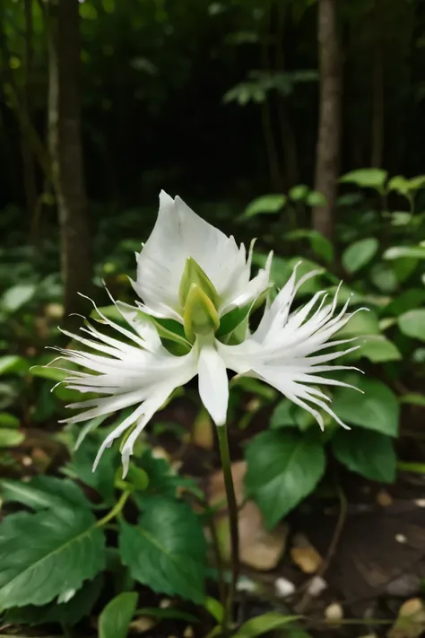 Plant close-up，(sagiso flower)，leaf，early morning，Hello，In the woods，Depth of written boundary，Backlighting，（Macro Lens：1.3），Optical illusion，Close-up shot，Background blur，Photorealistic，Cinematic sensation，Professional photography，Sony FE GM，Lens flare，35...