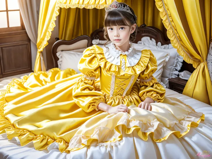 ,highest quality, masterpiece, highest resolution, artwork, super それにget used to it, many get used to it, get used to it, それにget used to it, 3k realistic pictures,,((twelve year old little girls)),Ultra-detailed juvenile face,three are princesses,full leng...