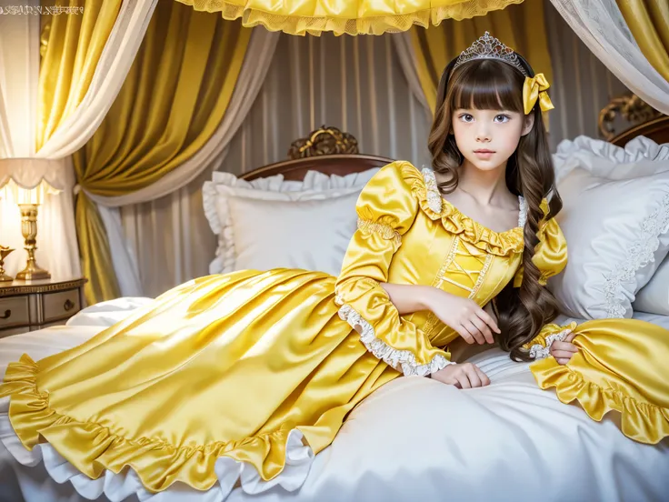 ,highest quality, masterpiece, highest resolution, artwork, super それにget used to it, many get used to it, get used to it, それにget used to it, 3k realistic pictures,,((twelve year old little girls)),Ultra-detailed juvenile face,three are princesses,full leng...