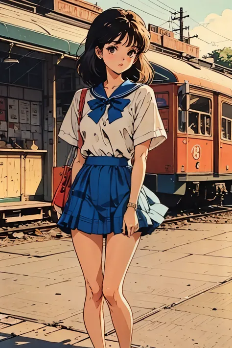grip edge of her skirt