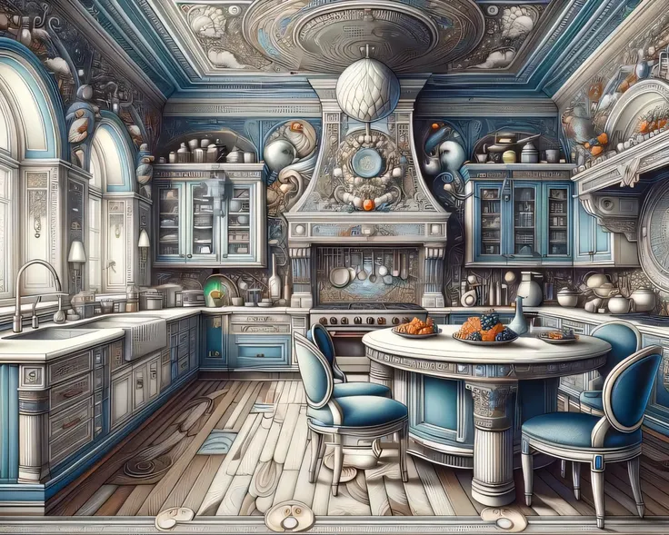 my favourite kitchen、with bright windows、neatly put away dishes