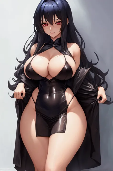 Rías gremory de high School dxd wearing a skimpy miniskirt outfit, beautiful girl, nsfw, thick thighs, busty, cleavage, not safe for work, nipples, perfect vagina, trimmed pussy hair, thick pubic hair, dark inspired makeup, able to see nipples & pussy thro...