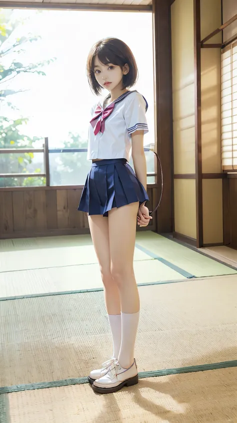 twins, 2 high school girls, high resolution, 8k, live action, best quality, student, white skin,　narrow panty pattern, panty focus, pink panties, small panties, small face, best quality, super high resolution,  small breasts、Full Length, Superb, JK School ...